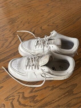 Nike White Low-Top Leather Sneakers
